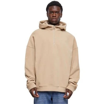 Abbildung von Urban Classics HALF ZIP Fleecepullover, Herren, Größe: 5XL, Wetsand