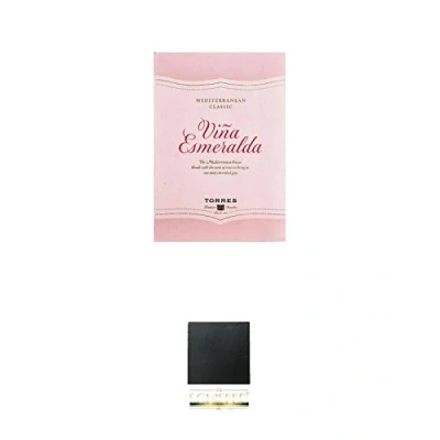 Abbildung von Torres Miguel Spanien VINA ESMERALDA ROSE Wein 3,0 Liter BAG + Schiefer Glasuntersetzer eckig ca. 9,5 cm Durchmesser