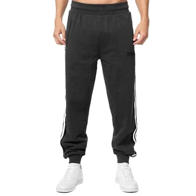Abbildung von Lonsdale Normale Passform Vesington Jogginghose, Herren, Größe: Large, Marl anthra black white