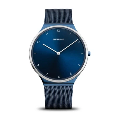 Abbildung von BERING Herren Analog Japanisches Quarzwerk Uhr mit Edelstahl Armband 18440 397