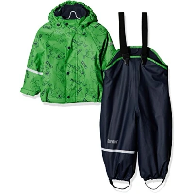 Abbildung von CareTec Baby und Kinder Regenjacke Regenhose mit Fleece Futter im Set, Green (974), 92