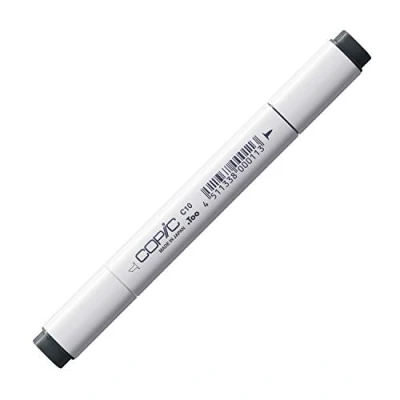 Abbildung von COPIC Classic Marker Typ C 10, cool gray No. professioneller Layoutmarker, mit einer breiten und feinen Spitze