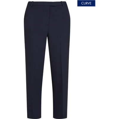 Abbildung von Tommy Hilfiger Curve Stoffhose, Damen, Größe: 50, Dark night navy