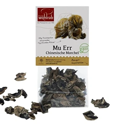 Abbildung von 30g Bio Mu Err Pilze Getrocknete Vegan / Judasohr Auricularia judae Wohlrab