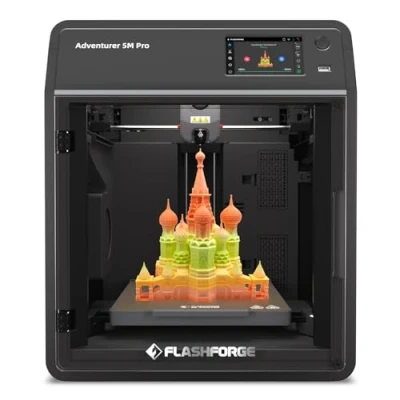 Abbildung von Flashforge Adventurer 5M Pro 600mm/s 3D Drucker mit Auto Kalibrierung Schnellwechseldüse + PEI Platte 220x220x220mm Bauraum für Modellbau/Prototyping