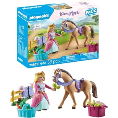 Abbildung von Playmobil® Prinzessin mit Pferd (71801), Playmobil Princess Magic Konstruktions Spielset, (39 St), Made in Europe