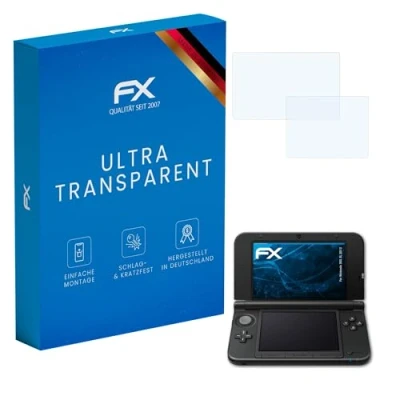Abbildung von atFoliX Schutzfolie kompatibel mit Nintendo 3DS XL 2012 Folie, ultraklare FX Displayschutzfolie (3er Set)