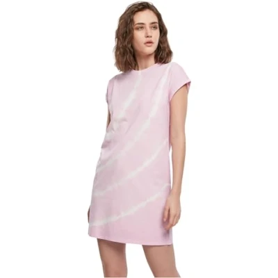 Abbildung von Urban Classics TIE DYE Jerseykleid, Damen, Größe: Medium, Girlypink