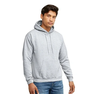 Abbildung von Hanes Herren EcoSmart Hoodie, Midweight Fleece, Pullover Hooded Sweatshirt for Men Kapuzenpullover, Asche, XL