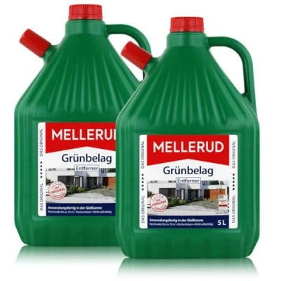 Abbildung von MELLERUD Grünbelag Entferner 2 x 5l zum Entfernen von Algen und