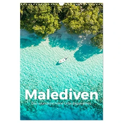 Abbildung von Malediven Das wunderschöne Urlaubsparadies. (Wandkalender 2025 DIN A3 hoch), CALVENDO Monatskalender