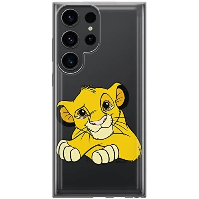 Abbildung von ERT GROUP Handyhülle für Samsung S23 Ultra Original und offiziell Lizenziertes Disney Muster Simba &amp; Friends 009 optimal an die Form des Handy angepasst, teilweise transparent