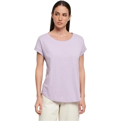 Abbildung von Build Your Brand Damen BY036 Ladies Long Slub Tee T Shirt, Lilac, 4XL