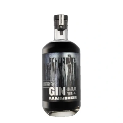 Abbildung von Rammstein Black Gin, Trink das Schwarz in tiefen Zügen, fruchtig, frisch mit Himbeere und Blaubeere, für Gundts violetter tönung, 700ml