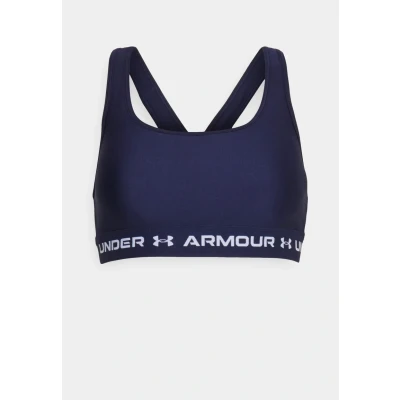 Abbildung von Under Armour Crossback Sportbh mit mittlerer Stützkraft, Damen, Größe: XS, Midnight navy/white