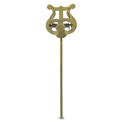 Abbildung von GEWA Marschnotenhalter Messing Kleine Lyra 1 Drücker Stiellänge 14 cm