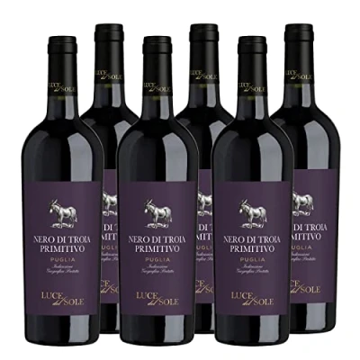 Abbildung von Nero di Troia Primitivo Puglia IGT &quot;Luce del Sole&quot; Rotwein Apulien trocken (6 x 0.75l)