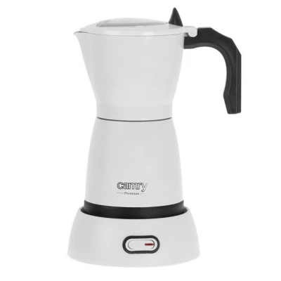 Abbildung von Camry Espressokocher CR 4415, Elektrische Moka Kanne, 6 Tassen, 300 ml, weiß