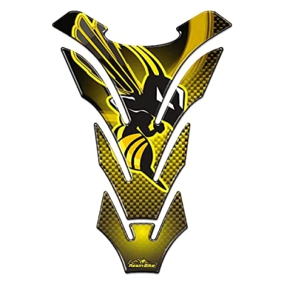 Abbildung von Resin Bike Aufkleber für Motorrad Kompatibel mit Honda Hornet. Tankabdeckung vor Stößen und Kratzern. 3D Harzklebstoff. Gadget Stickers Made in Italy