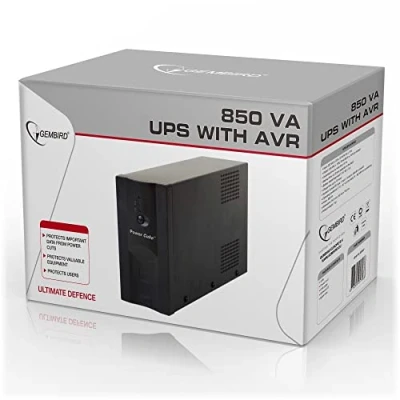 Abbildung von EnerGenie EG UPS 001 USV mit AVR (650 VA) schwarz
