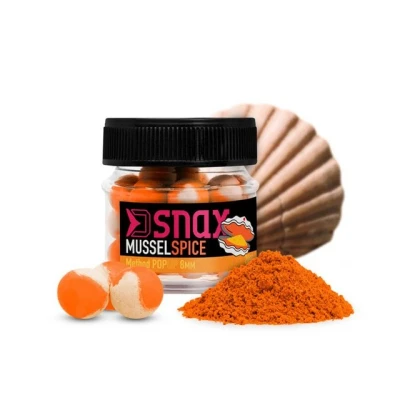 Abbildung von 20g 12mm SNAX Pop Up KÖDER Mini Boilie Muschel Gewürz