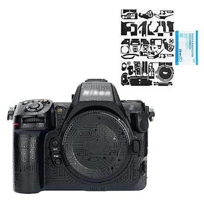Abbildung von JJC Anti Kratz Schutz Aufkleber, kompatibel mit spiegelloser Nikon Z8 Kamera, rutschfeste Kameragehäuse Skin Cover Film (Leiterplattenmuster)