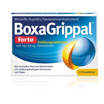 Abbildung von BoxaGrippal® forte Erkältungstabletten 12 St