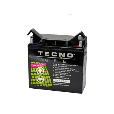 Abbildung von TECNO Gel QUALITÄTS Motorrad Batterie 51913 (51814) für BMW R 1150 GS, R, RS, RT, S m/o ABS 1999 2005, 12V 22 Ah, 186x82x171 mm