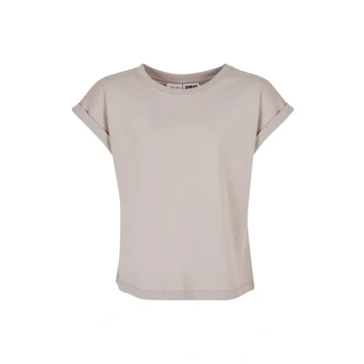 Abbildung von Urban Classics Extended Shoulder Tshirt basic für Kinder, Größe: 122/128, Warmgrey