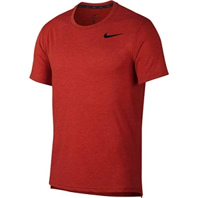 Abbildung von Nike Herren M NK BRT TOP Short Sleeve HPR Dry T Shirt, Mystic Red/Htr/Black,