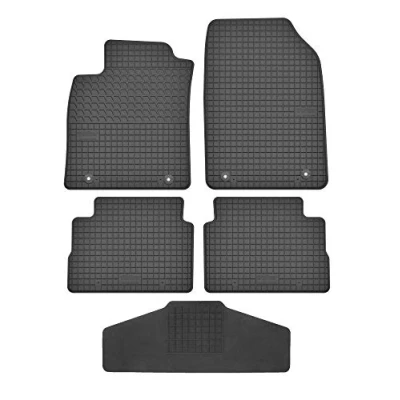 Abbildung von Fußmatten Vorne, Hinten + Tunnel Matte 5er Set für Opel Vectra C 2002 2010 Gummi Gummimatten