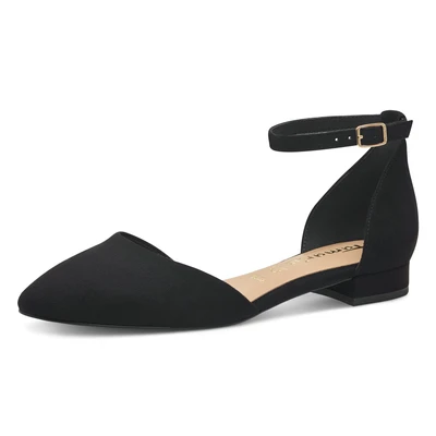 Abbildung von Tamaris Riemchenballerina, Damen, Größe: 41, Black Schuhe