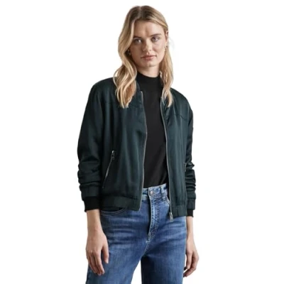 Abbildung von STREET ONE Blouson Satin Blouson, Bomber Jacke, Stehkragen mit Reißverschluss