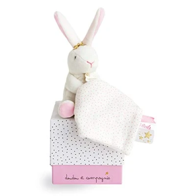 Abbildung von Doudou et Compagnie DC3513 KANINCHEN ETOILE Marionette mit Decke, rosa