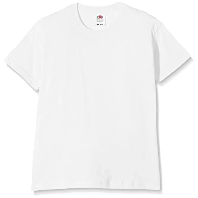 Abbildung von Fruit of the Loom Jungen T Shirt, Weiãÿ, 152