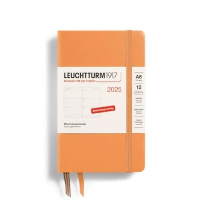 Abbildung von LEUCHTTURM1917 370552 Wochenkalender Pocket (A6) 2025, Apricot, Deutsch