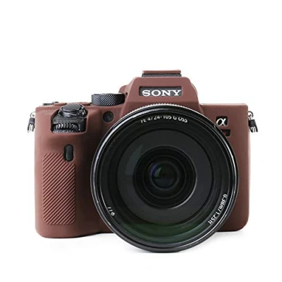 Abbildung von kinokoo Silikonhülle für Sony A7RM4 Schutzhülle A7R IV ILCE 7RM4 （Kaffee）