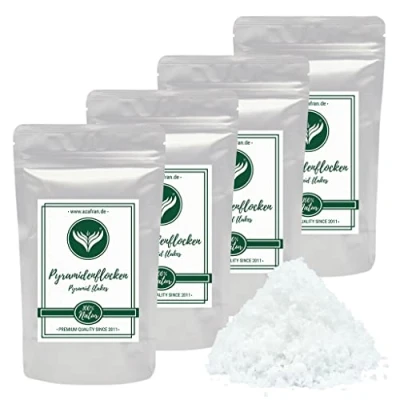 Abbildung von Azafran Pyramidenflocken Indisches Flor de Sal/Fleur Sel (Salzblume) Pyramidensalz Salz Flocken 1 kg