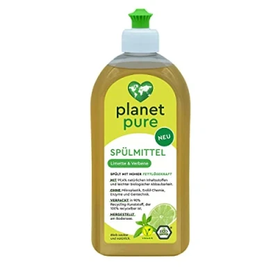Abbildung von PLANET PURE Spülmittel Limette &amp; Verbene spült mit Hoher Fettlösekraft 500 ml
