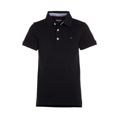 Abbildung von Tommy Hilfiger Jungen Poloshirt Kurzarm aus Bio Baumwolle, Blau (Sky Captain), 3 Jahre