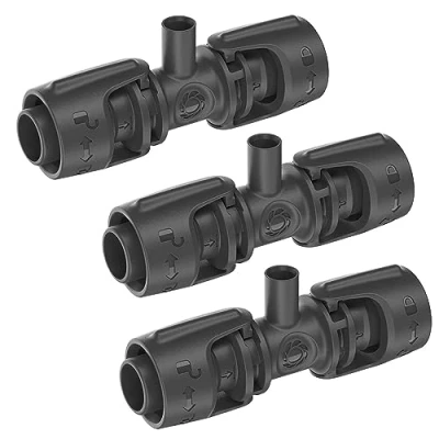 Abbildung von Bewässerung Gardena T Stück für Sprühdüse 13mm Verteiler Schlauch Adapter (3X 13mm)