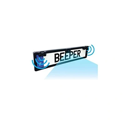 Abbildung von Kamera und Rückfahrsensor auf Kennzeichenhalter H4WIFI BEEPER