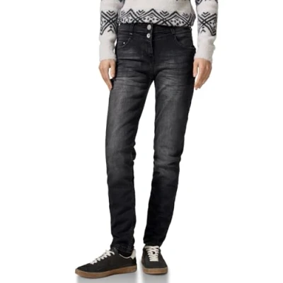 Abbildung von Cecil Jeans Slim Fit, Damen, Größe: 26x30, Grau
