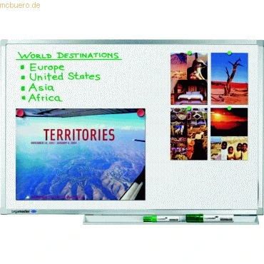 Abbildung von Legamaster 7 100064 Whiteboard Professional, e3 Emaille, geringes Gewicht, 200 x 100 cm