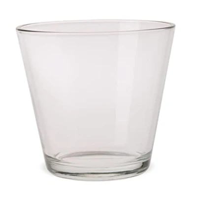 Abbildung von matches21 Glastopf Glasvase konische Form Blumenvase Übertopf Pflanzgefäß Dekovase Glas klar 1 STK Ø 12x11 cm