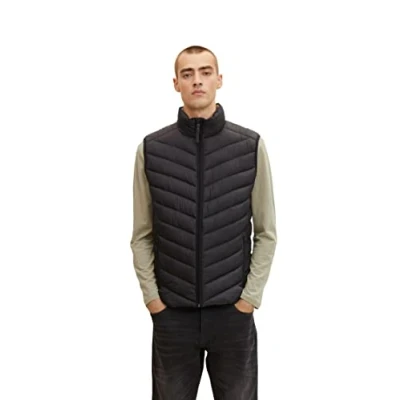 Abbildung von TOM Tailor Weste, Herren, Größe: Medium, Black