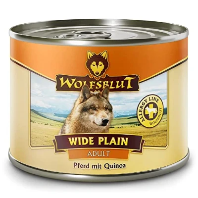 Abbildung von Wolfsblut Wide Plain Quinoa Pferd mit Adult 6 x 200 g Nassfutter