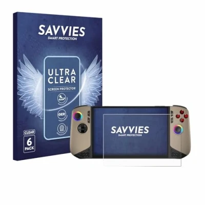 Abbildung von Savvies 6 Stück Schutzfolie für MSI Claw 8 AI+ Displayschutz Folie Ultra Transparent