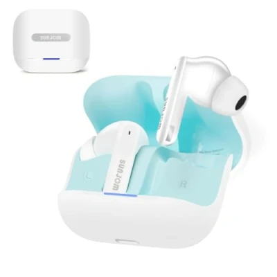 Abbildung von SUNJOM In Ear Kopfhörer Kabellos Bluetooth Noise Cancelling Kopfhoerer mit 6 ENC Mic Wireless Earbuds ANC 30H Tiefer Bass Headphones Lärmreduzierung Ohrhörer Headset (Weiß)