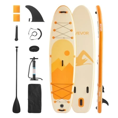 Abbildung von VEVOR Aufblasbares Stand Up Paddle Board 3,35m Sup Surfboard mit Paddelzubehör